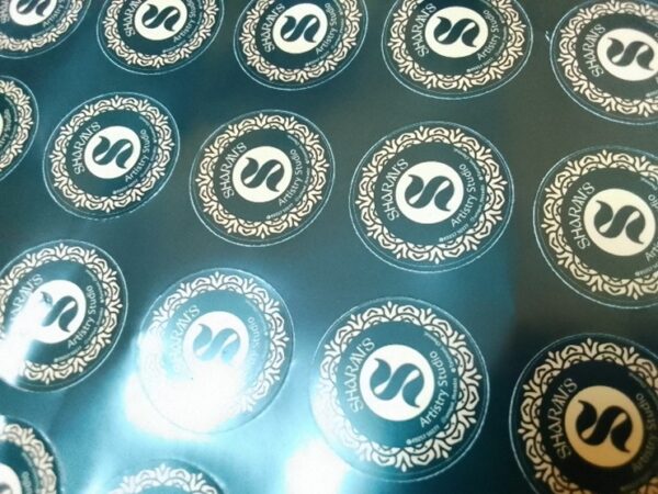 1.5 Inch Mehendi Cone Sticker – Elegant & Eye-Catching Labels for Your Brand